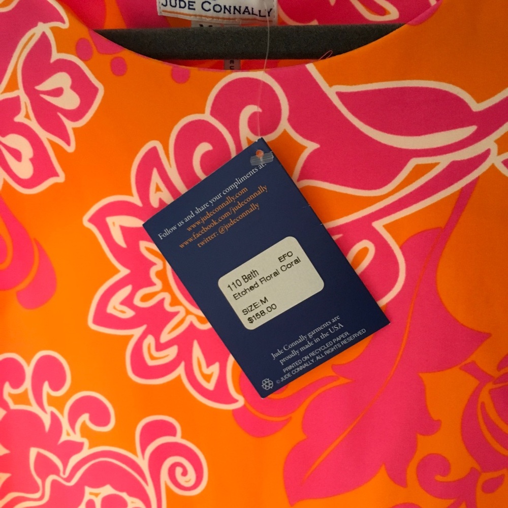 Jude Connally Floral Coral Dress